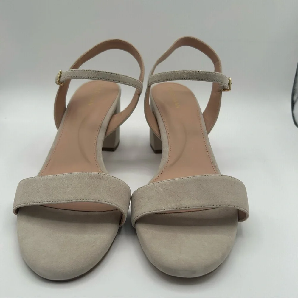 New Womens Cole Haan Josie Block Heels (65mm) heeled Mortar Suede size 11 B